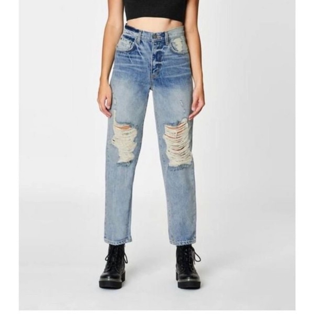 CARMAR Marietta Boyfriend Shredded High Rise Jeans​